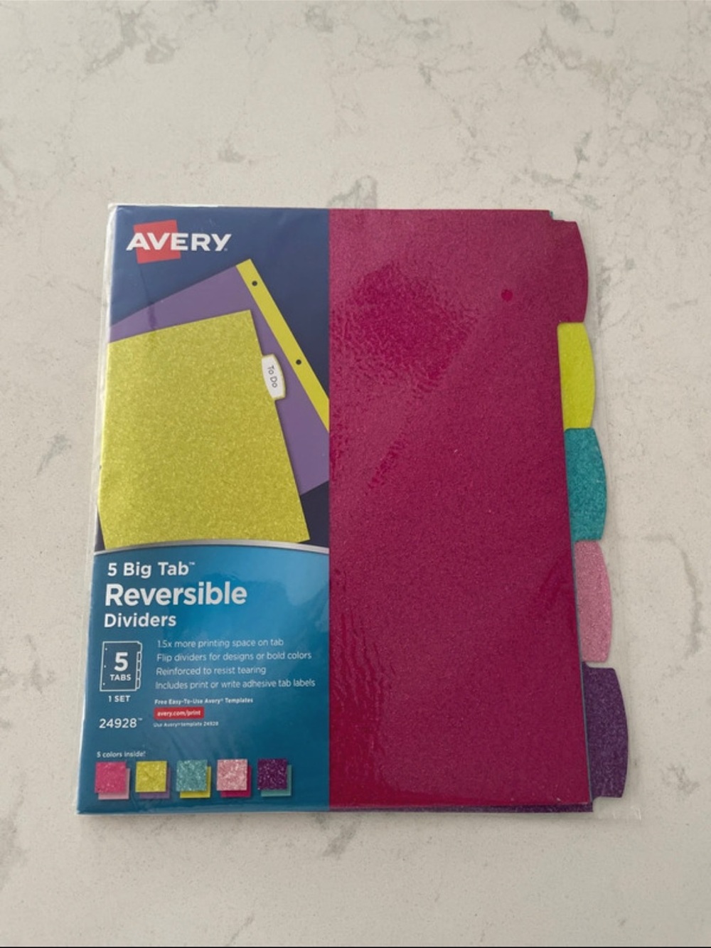 Avery 5 Big Tab Reversible Dividers